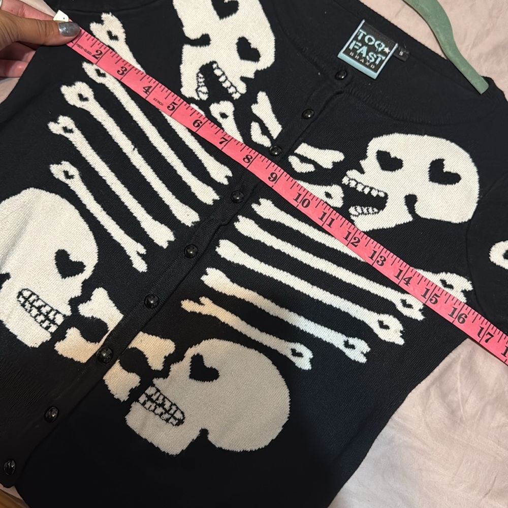 Black Cardigan with Unique Design - Picture 10 of 12